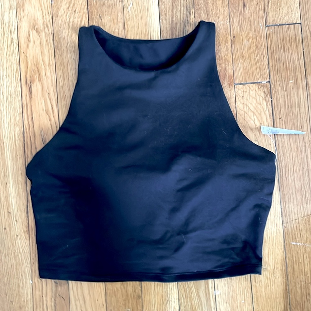 Padded high neck sports top NWT
